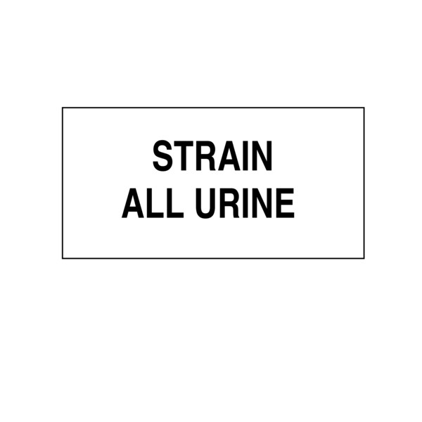 Printed Chart Tape - Strain All Urine